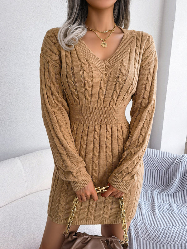 Unik sweaterkjole med mønster